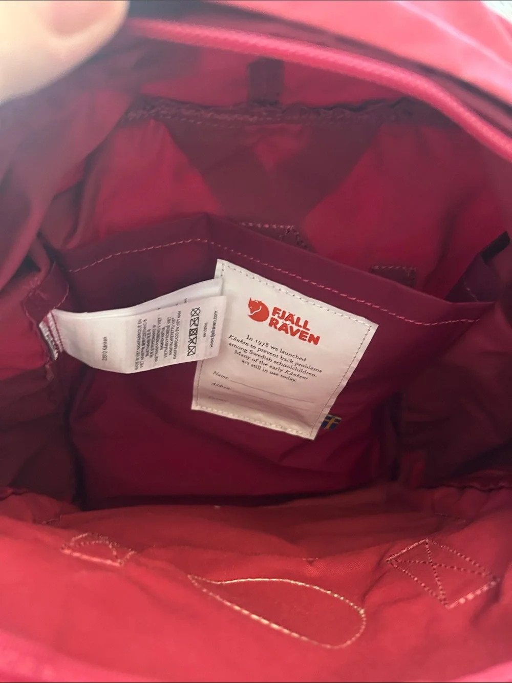 Fjallraven Kanken Backpack in Deep Raspberry